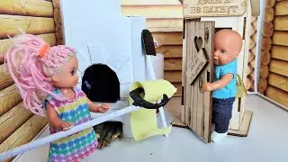 24 HOURS AT GRANDMA'S IN THE VILLAGE! Katya and Max funny family, funny TV series animation doll