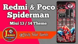 Spiderman theme for miui 13/14🔥 Control center change 5 miui theme💥#theme, @TechStarJamir