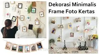 10 Pcs Frame Foto Kertas + Wood Clip + Tali 819-333