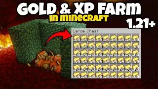 Easiest Gold XP Farm in Minecraft 1.21+ | Minecraft Best Gold XP Farm in 2024