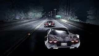 Cross Chase with Cross Corvette Z06 - NFS Carbon Prologue
