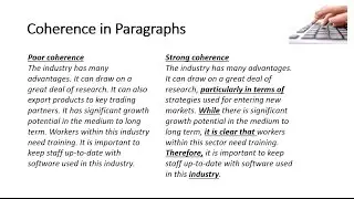 Coherence in Paragraphs