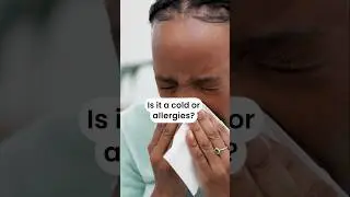 Is it a cold or just allergies? #allergies #cold #machealthsci #shorts