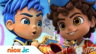 Santiago Rescues Triton's Trumpet From Enrique! | Santiago of the Seas | Nick Jr.