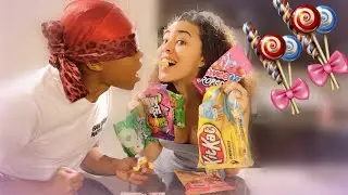 Couples Candy Kissing Challenge (hilarious)