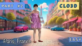 Make kid dress pattern clo 3d for beginners