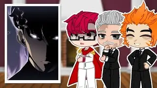 [GC] Solo Leveling react to Sung Jin Woo | Поднятие уровня в одиночку реакция на Сон Джин Ву