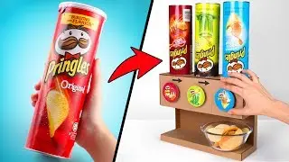3 Goûts de Pringles En 1 Distributeur | Fabrication Maison en Carton