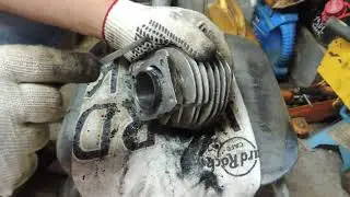 ВОССТАНОВЛЕНИЕ ЦИЛИНДРА ГОЛОВКИ ПОРШНЯ НА РИГУ13.ЧАСТЬ1