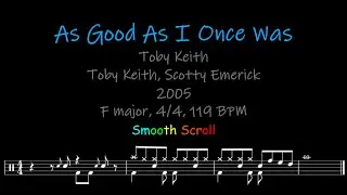 As Good As I Once Was, Chords, Lyrics and Timing