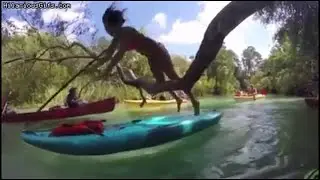 Shot on iphone 6 meme (Paddleboard faceplant)