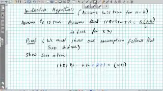 #1 Principle of Mathematical Induction Prove 1+2+3+...+n=n(n+1)/2 maths hsc using proof by induction