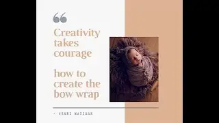 How to create a bow wrap look for your newborn photography Victoria Brisbane Newborn photographer