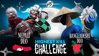 Nepali DUO🇳🇵Vs Bangladeshi DUO🇧🇩Highest Kills Challenge🔥ZEROX,GTK,BILLO,DURANTO
