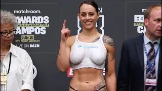 ELLIE SCOTNEY v CHERNEKA JOHNSON FULL WEIGH-IN & HEAD-TO-HEAD / *MATCHROOM BOXING* / DAZN