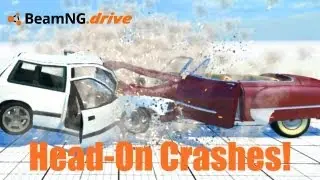 BeamNG.drive Head-On Crashes