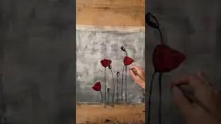 Red poppy drawing