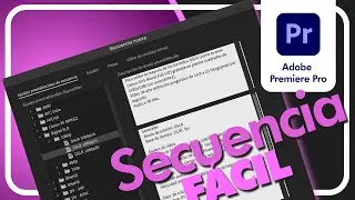 ▶︎ COMO CREAR una SECUENCIA 🔥 Adobe Premiere FACIL