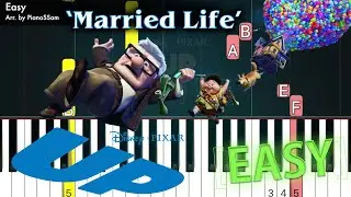 [Easy] Married Life - Up | Piano Tutorial with Finger Numbers