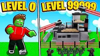 BUILDING MAX LEVEL 9999 ZOMBIE TYCOON BASE IN ROBLOX TO BEAT CHOP