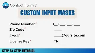How To Custom Input Masks Field in Contact Forms 7 for Free
