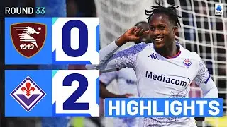 SALERNITANA-FIORENTINA 0-2 | HIGHLIGHTS | La Viola leave it late at the Arechi | Serie A 2023/24