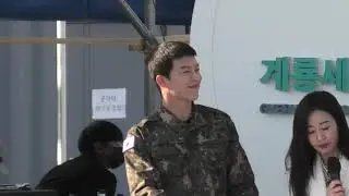 장기용, 폐막식 사회 모습(ft. 신영일, 김경화아나운서 ) @ 2022 계룡군문화엑스포 버스킹(221023)