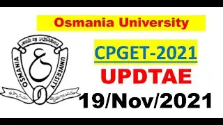 OU CPGET-2021 Web Option New Update ||  19/Nov/2021 || OU FAST UPDATES.COM