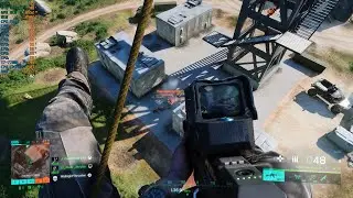 RTX 4070 Ti & i7-7700k DLSS ON Performance No Ray Tracing 1440p 128 players Battlefield 2042