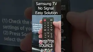 Samsung TV fix no signal message easily 