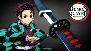 How To Make Demon Slayer Kamado Tanjiro Sword With Cardboard  (Kimetsu No Yaiba)