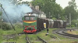 Тепловоз М62-1615 на ст. Салдус / M62-1615 at Saldus station