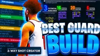 NBA 2K21 NEXT GEN GAME BREAKING GUARD BUILD! BEST HOF SHOOTING + PLAYMAKING BADGES | BEST BUILD 2K21
