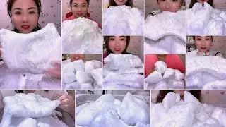 ♦️(💠ONLY B!TES)_ HER EXTREMELY POWDERY | SQUEAKY 🥶 | SOFT🍚 | FR0ST CHUNKS😋 EATING 🧊 COLLECTION♦️