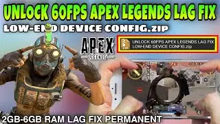 HOW TO FIX LAG APEX LEGENDS MOBILE | APEX LEGENDS CONFIG | UNLOCK 60FPS APEX LEGENDS