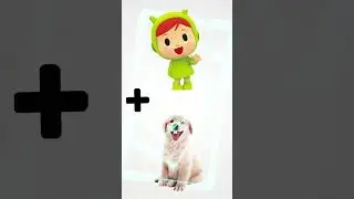 Pocoyo + Nina + Pato vs Dodo + Dog + Dolphin = Animation 1+1 