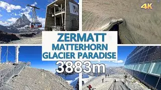 MATTERHORN GLACIER PARADISE 3883m - ZERMATT SWITZERLAND  4K