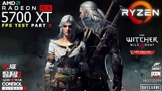 RX 5700XT ⚡ RYZEN 5 1600 - ФПС ТЕСТ 2️⃣ (Witcher/RDR2/GoW/Village/Horizon/Doom/Hitman FPS TEST)