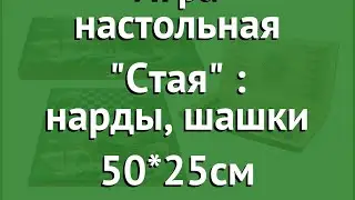 Игра настольная Стая : нарды, шашки 50*25см обзор 42826 4606030366244 бренд производитель