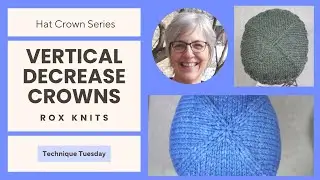 Vertical Decrease Hat Crown Shaping // TechTues