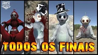 TODOS OS 4 FINAIS de SLENDYTUBBIES 3 e SEUS SEGREDOS! | Big Boss Slendytubbies