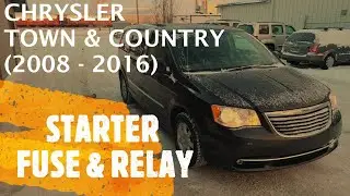 Chrysler Town & Country - STARTER FUSE & RELAY LOCATION (2008 - 2016)