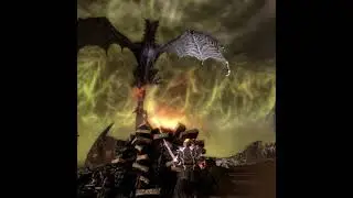 Miraak vs Alduin Skyrim fight #Shorts