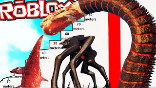 ALL NEW GODZILLA KAIJU SIZE COMPARISONS (roblox)