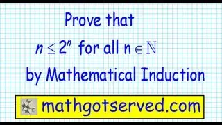 #6 Proof prove by induction n  less 2n n squared less 2 to the n discrete Mathematical principle
