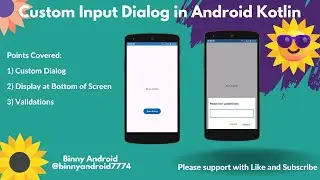 Custom Input Dialog in Kotlin Android