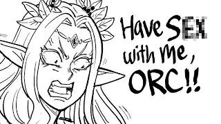 An Elf... makes a FRIEND!? | comic by baalbuddy