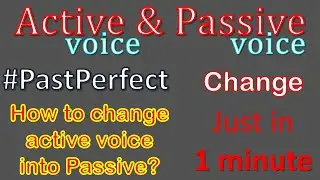 Active and Passive Voice |Part#6 