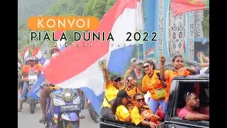 KERENN....!!! MENDUKUNG PIALA DUNIA 2022, WARGA KOTA JAYAPURA KONVOI KE KAMPUNG PIALA DUNIA DOK 9