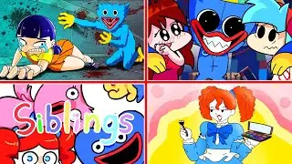 SQUID GAME But HUGGY WUGGY Kills The Doll !! - Poppy Playtime BEST Animations #6